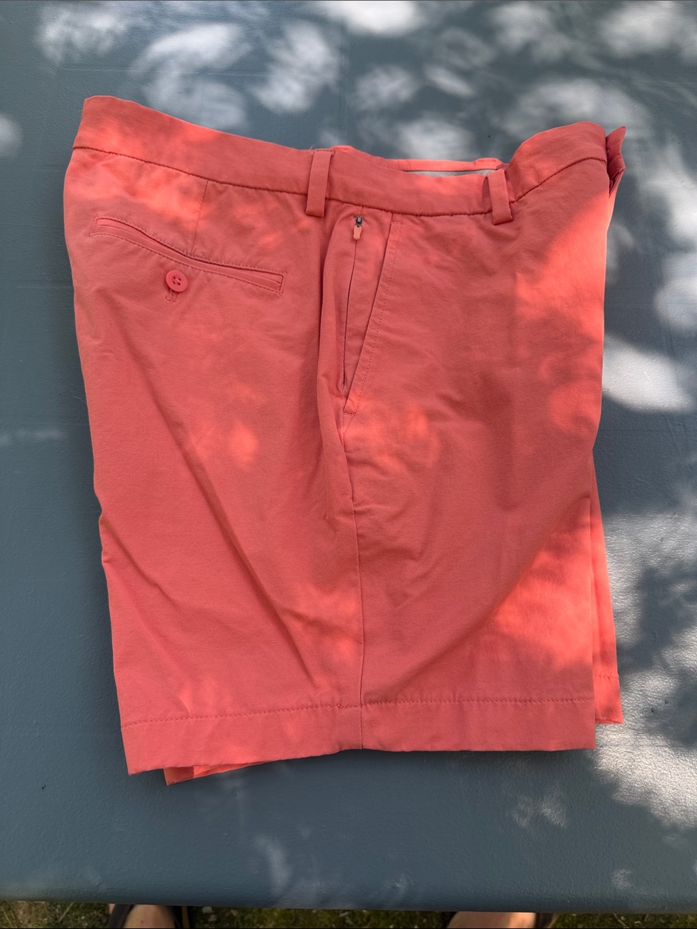 Vineyard Vines Men's Coral-Orange Flat Front Shorts